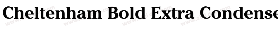 Cheltenham Bold Extra Condensed BT字体转换